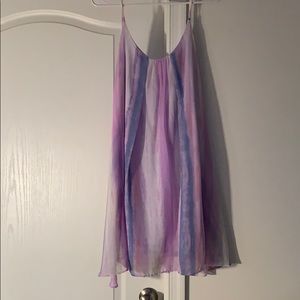 Watercolor flowy dress